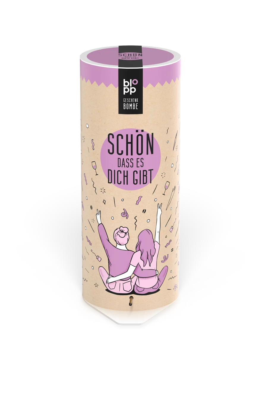 blopp Geschenkbombe Schön, dass es dich gibt