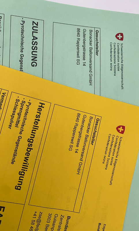 Schweizer Zulassungs- und Herstellungsbewilligung